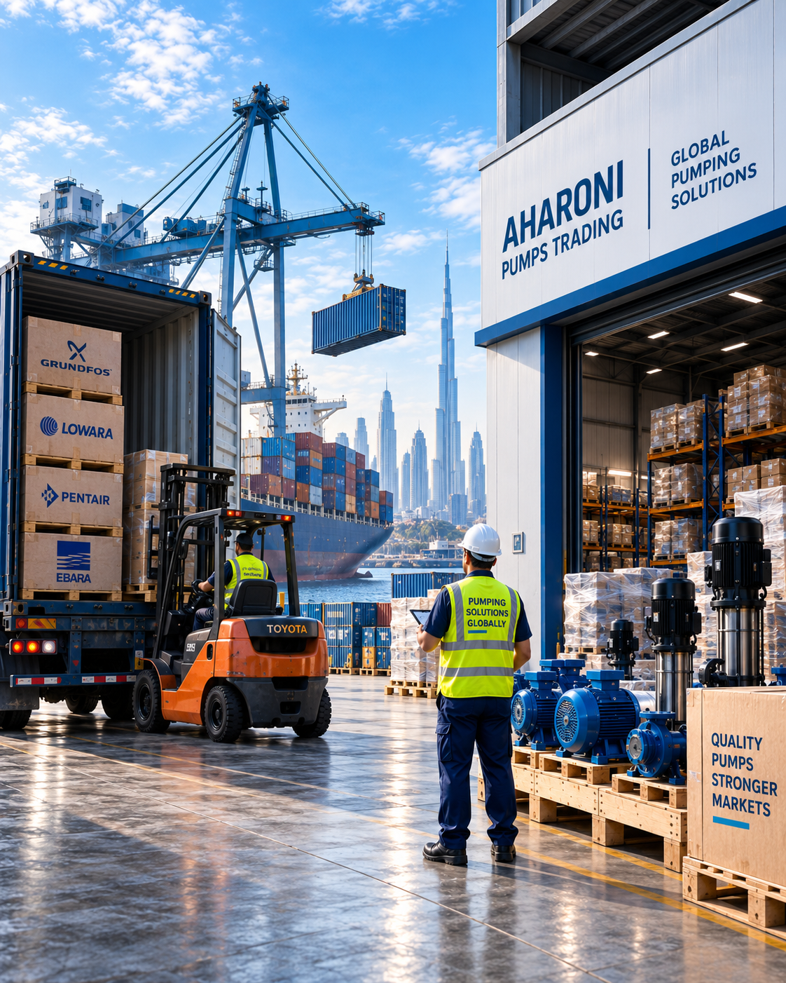 Water pump import services